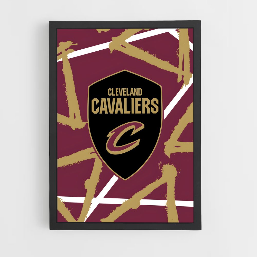 Poster Cavaliers Champions – affiche Basketball (vue 2)